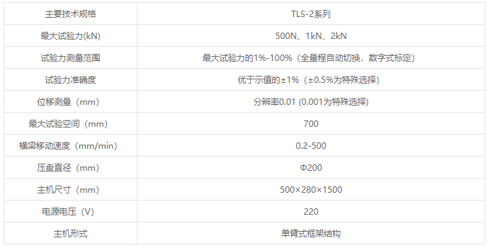 TLS-2系列液晶數(shù)顯彈簧拉壓試驗機